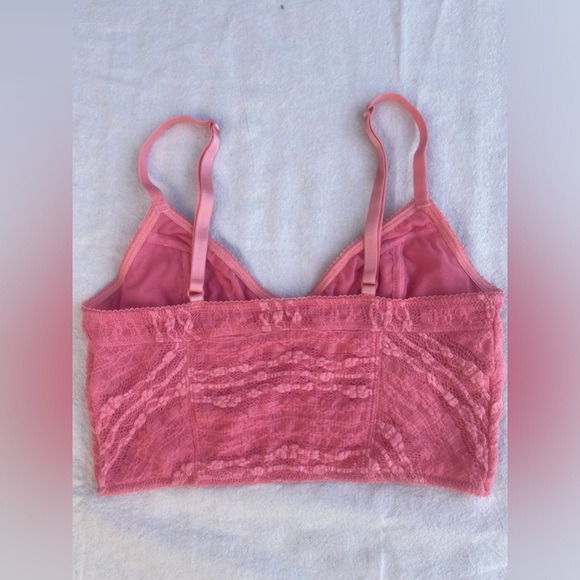 intimately free people pink lace bralette sz. small - Picture 4 of 11
